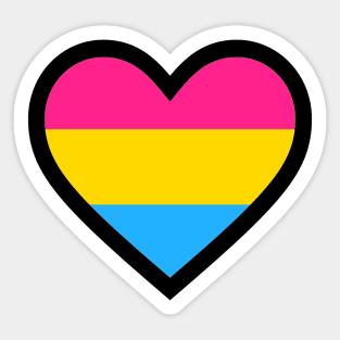 heart - pansexual Sticker